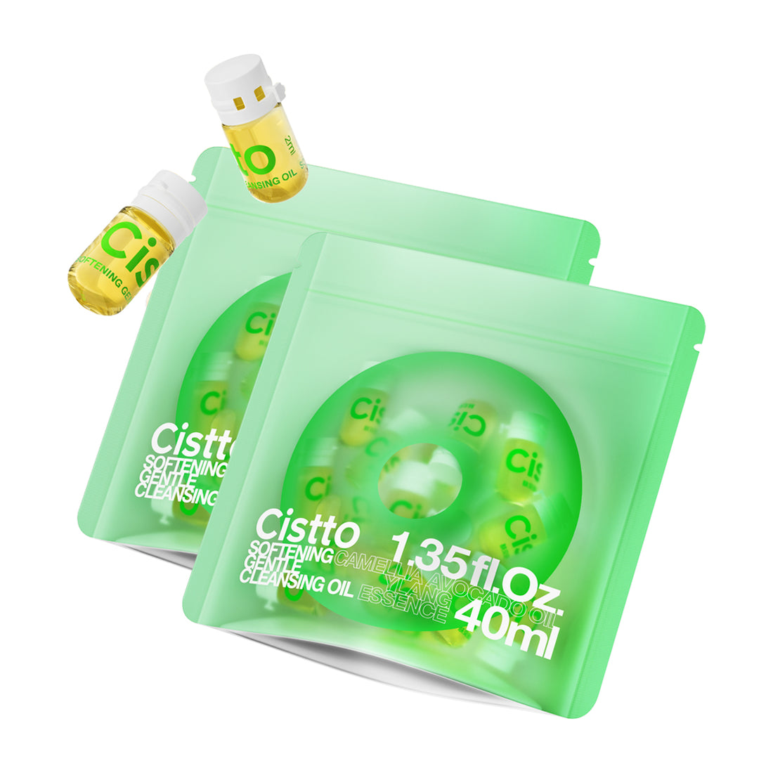 [40 mL for Dry Skin] Cardi B With Cistto Natural Cleansing Oil - Waterproof Makeup Remover Oil, Nourishing and Gentle for Sensitive Skin and All Skin Types, Travel-Friendly