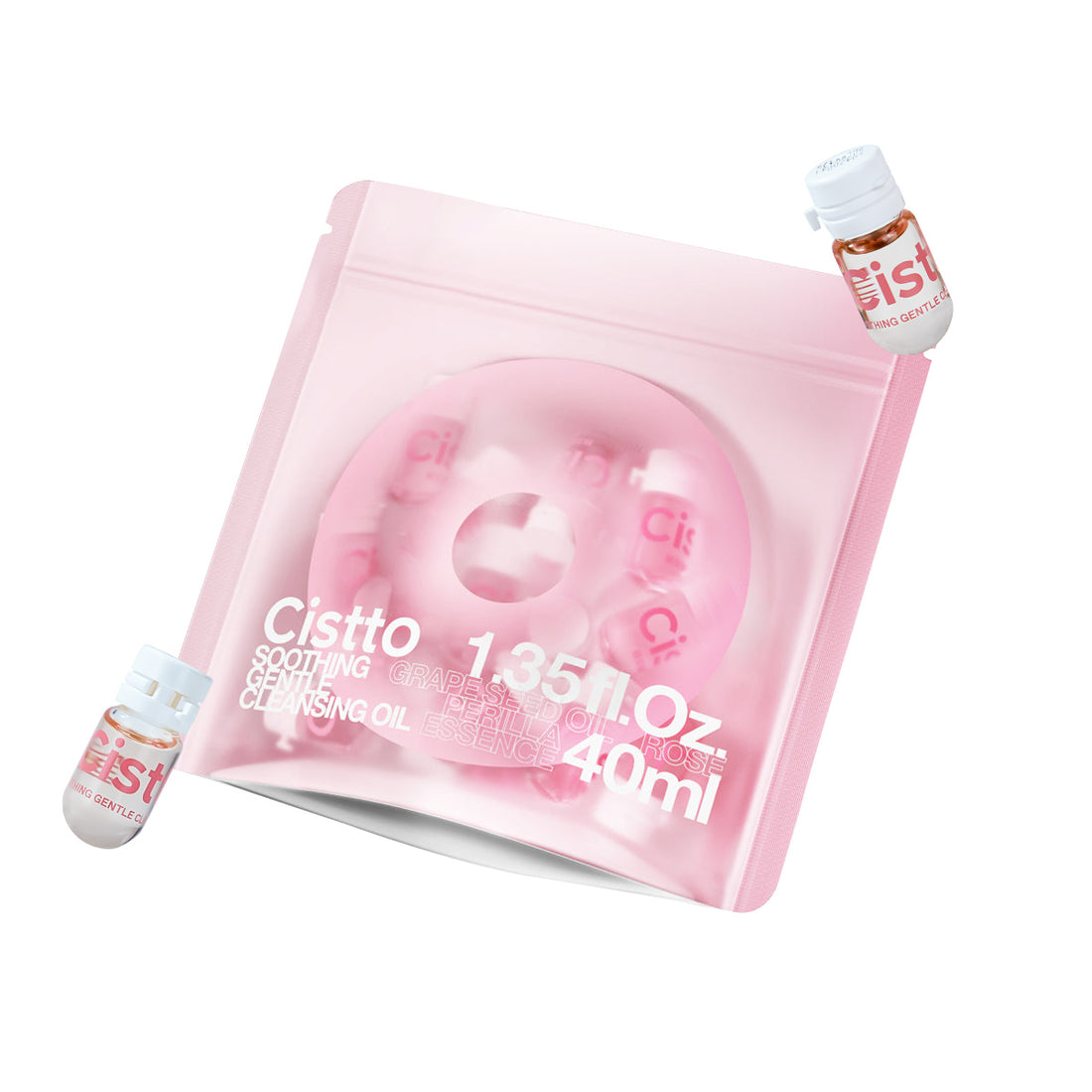 [40 mL for Oily Skin] Cardi B With Cistto Natural Cleansing Oil - Waterproof Makeup Remover Oil, Nourishing and Gentle for Sensitive Skin and All Skin Types, Travel-Friendly