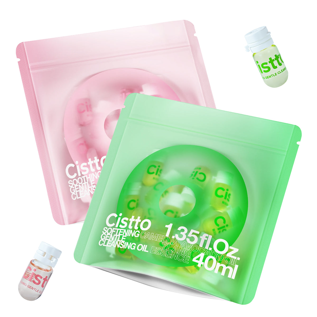 [40 mL for Dry Skin] Cardi B With Cistto Natural Cleansing Oil - Waterproof Makeup Remover Oil, Nourishing and Gentle for Sensitive Skin and All Skin Types, Travel-Friendly