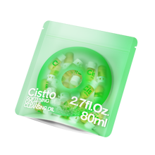 Load image into Gallery viewer, 【Black Friday 】Cistto Natural Cleansing Oil – Best for Sensitive &amp; Acne-Prone Skin, Waterproof Makeup Remover Oil – Nourishing &amp; Gentle!, Travel-Friendly  2ml*40 Capsules, Antioxidant Fresh-Seal, Non-comedogenic ，Fragrance and Colorant Free！(Green)