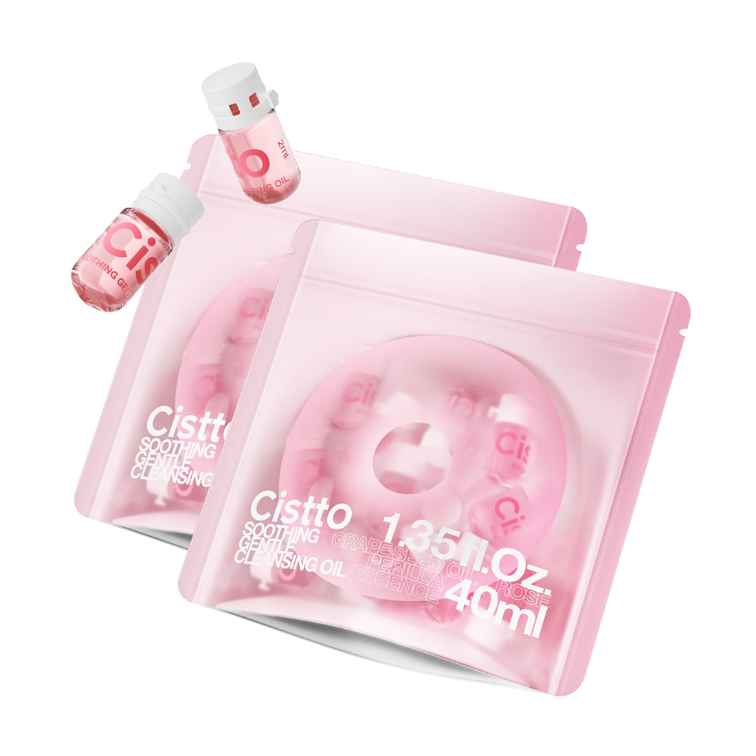 [40 mL for Oily Skin] Cardi B With Cistto Natural Cleansing Oil - Waterproof Makeup Remover Oil, Nourishing and Gentle for Sensitive Skin and All Skin Types, Travel-Friendly